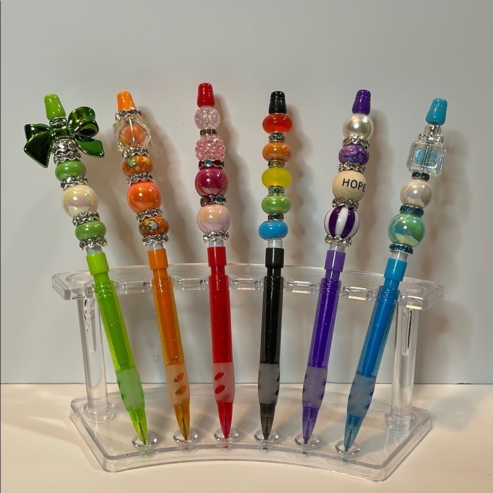 Colorful Beaded Mechanical Pencil Set